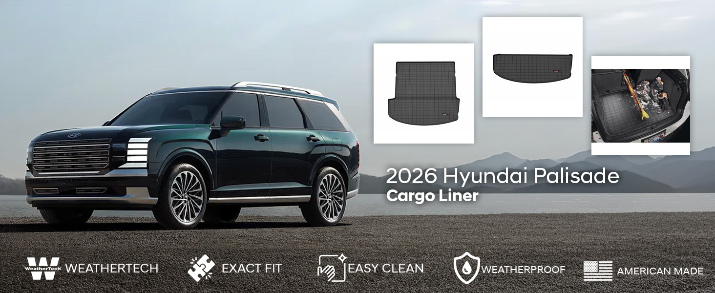 2026 Hyundai Palisade WeatherTech Cargo Liner