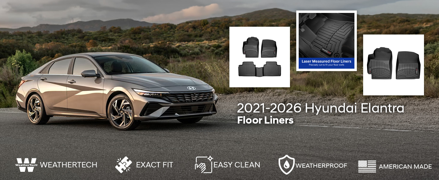 2021-2026 Hyundai Elantra WeatherTech Floor Liners
