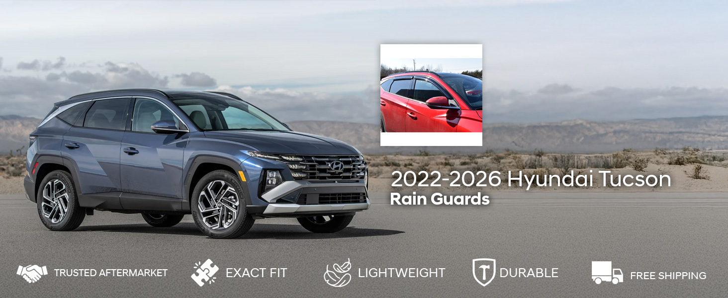 2022-2026 Hyundai Tucson Rain Guards 2022-2026 Hyundai Tucson Rain Guards