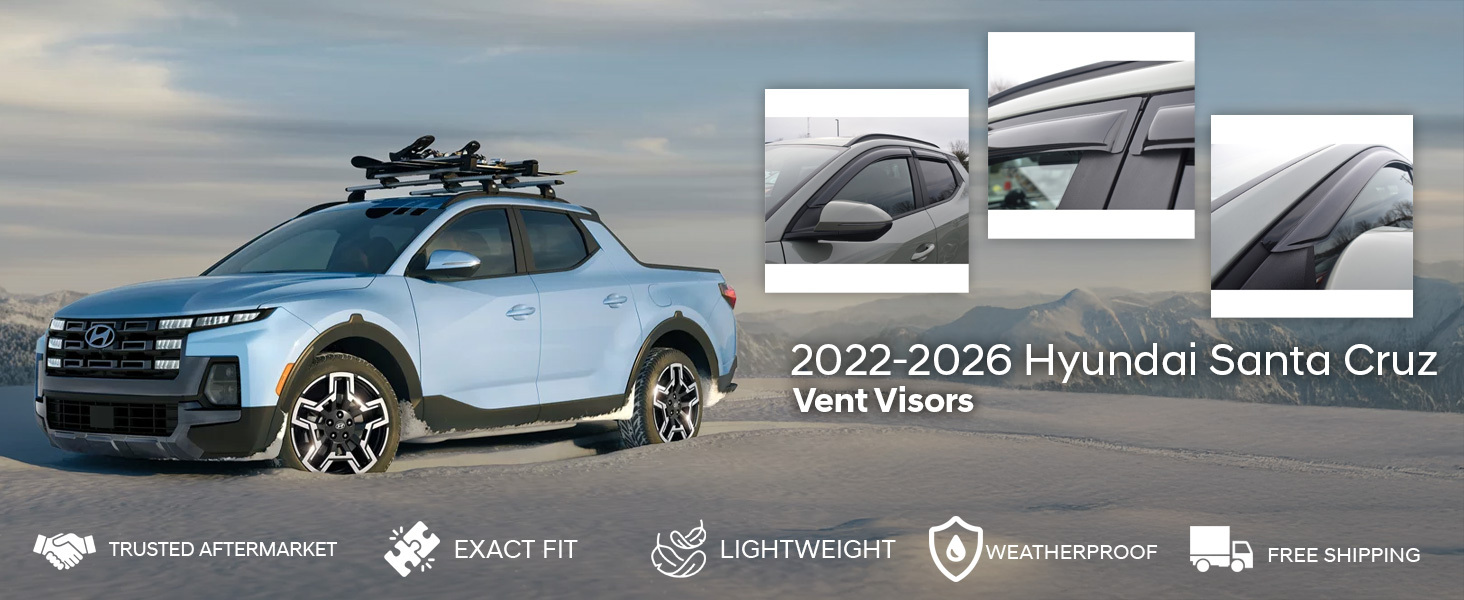 2022-2026 Hyundai Santa Cruz Vent Visors