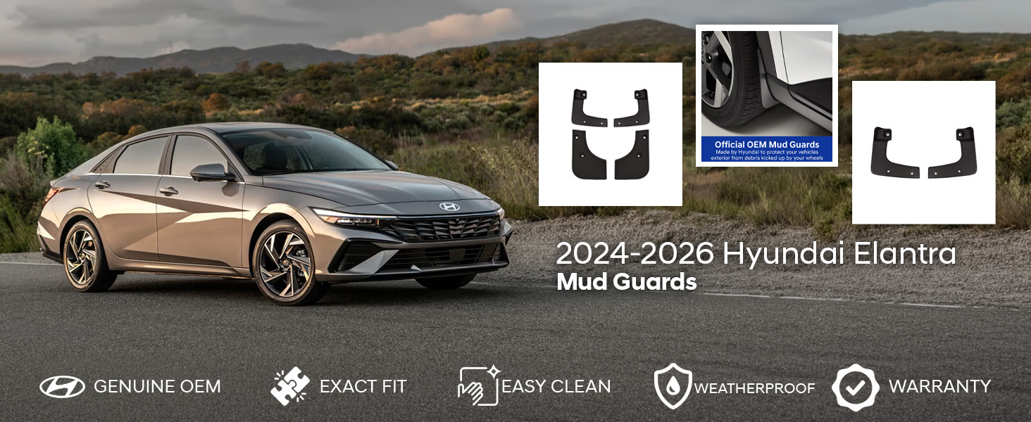 2024-2026 Hyundai Elantra Mud Guards
