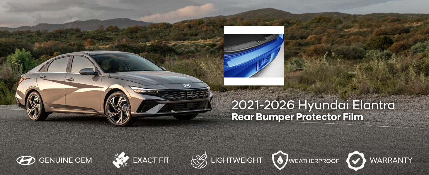 2021-2026 Hyundai Elantra Rear Bumper Protector Film