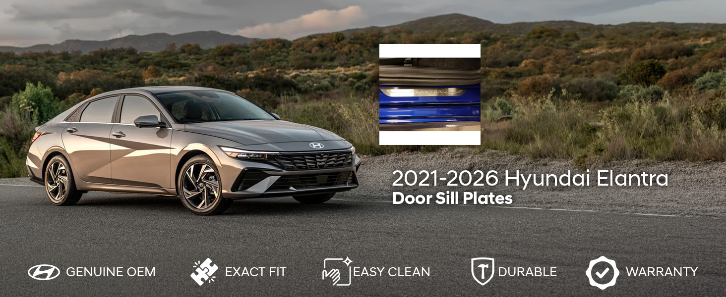 2021-2026 Hyundai Elantra Door Sill Plates