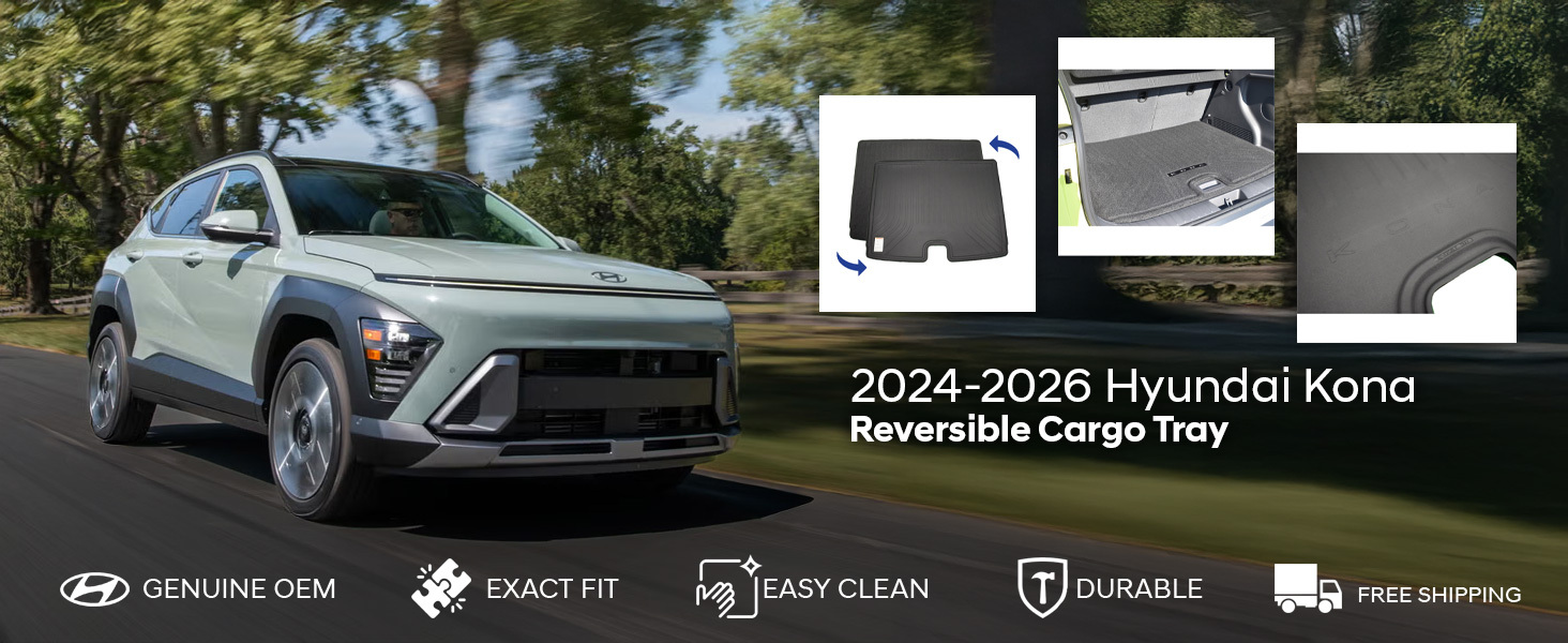 2024-2026 Hyundai Kona Reversible Cargo Tray