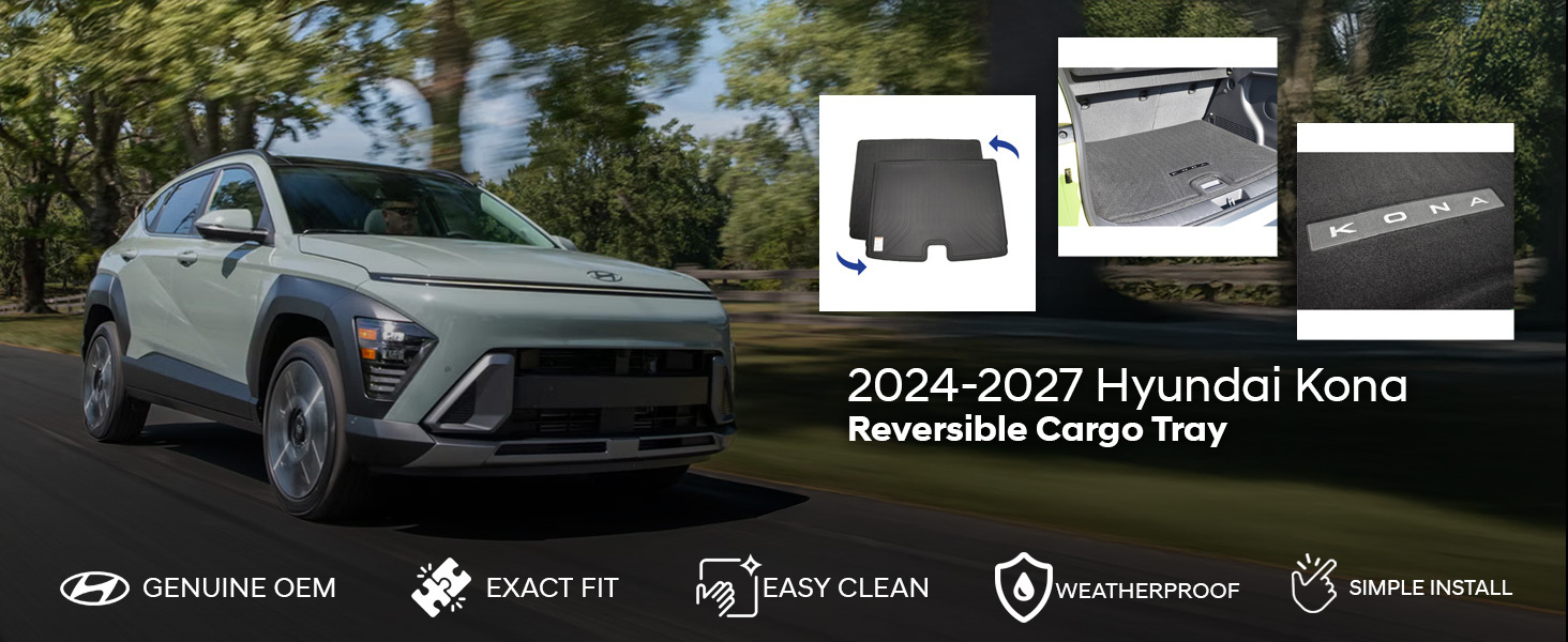 2024-2027 Hyundai Kona Reversible Cargo Tray