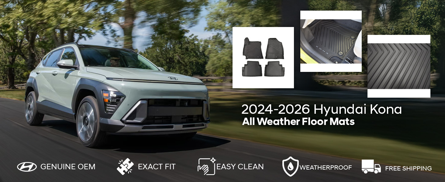 2024-2026 Hyundai Kona All Weather Floor Mats