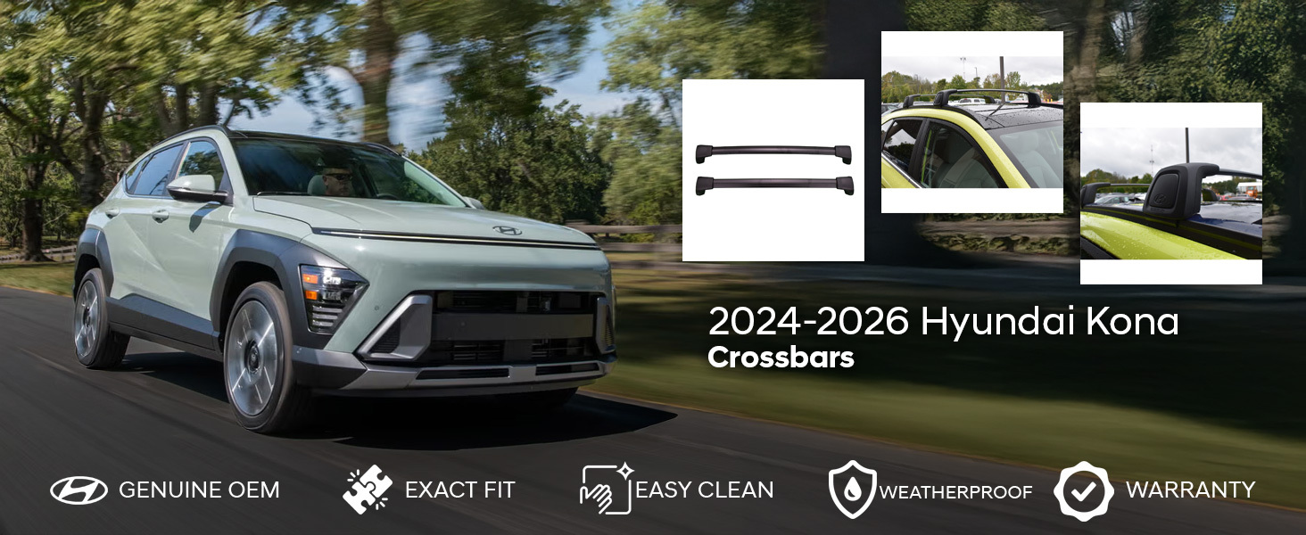 2024-2026 Hyundai Kona Crossbars