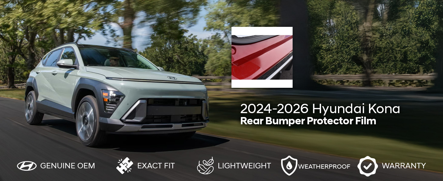 2024-2026 Hyundai Kona Rear Bumper Protector Film