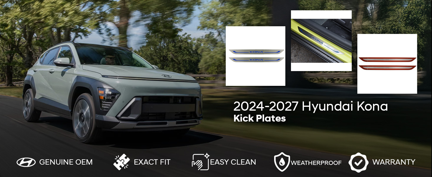 2024-2027 Hyundai Kona Kick Plates