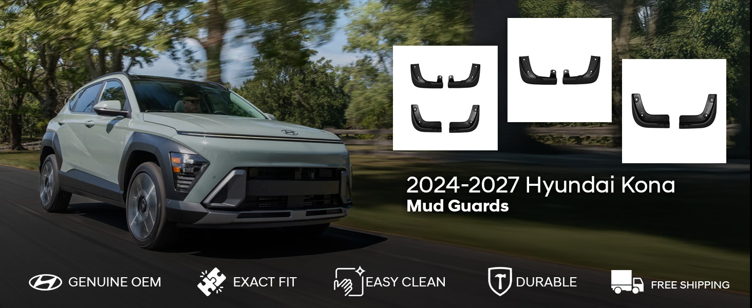 2024-2027 Hyundai Kona Mud Guards