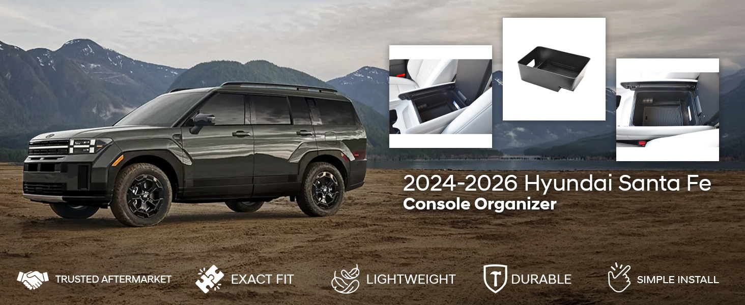 2024-2026 Hyundai Santa Fe Console Organizer