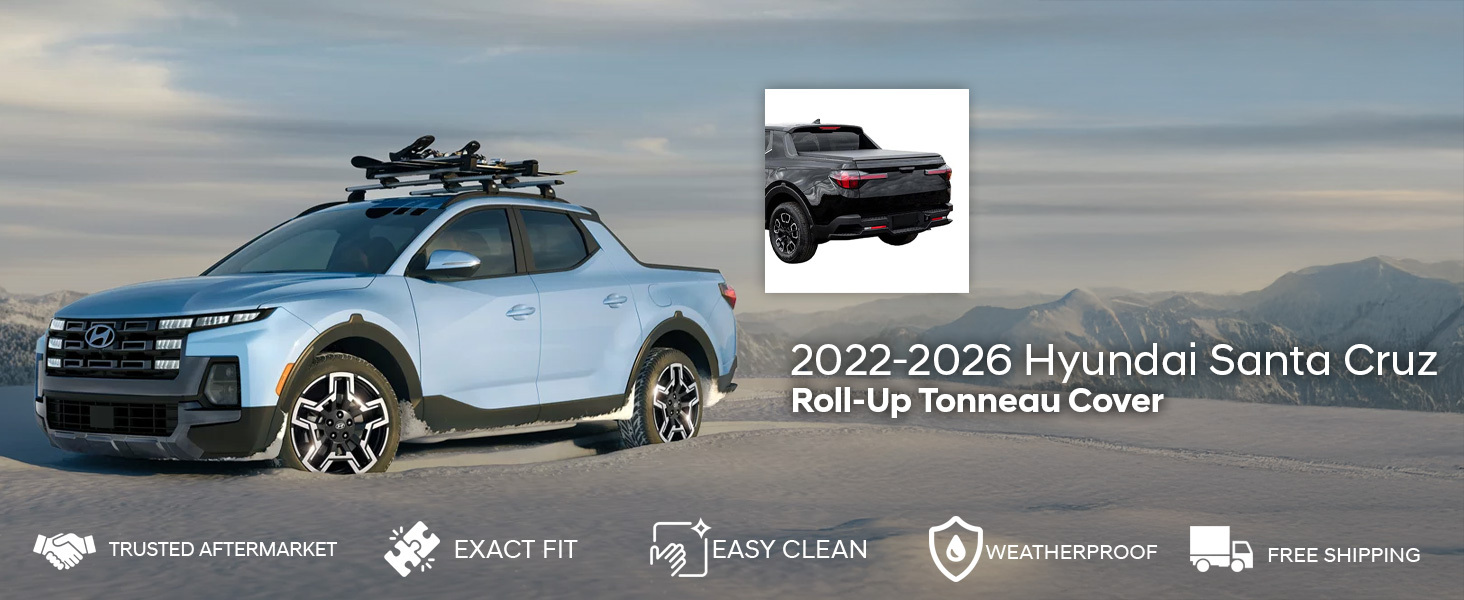 2022-2026 Hyundai Santa Cruz Roll-Up Tonneau Cover 2022-2026 Hyundai Santa Cruz Roll-Up Tonneau Cover
