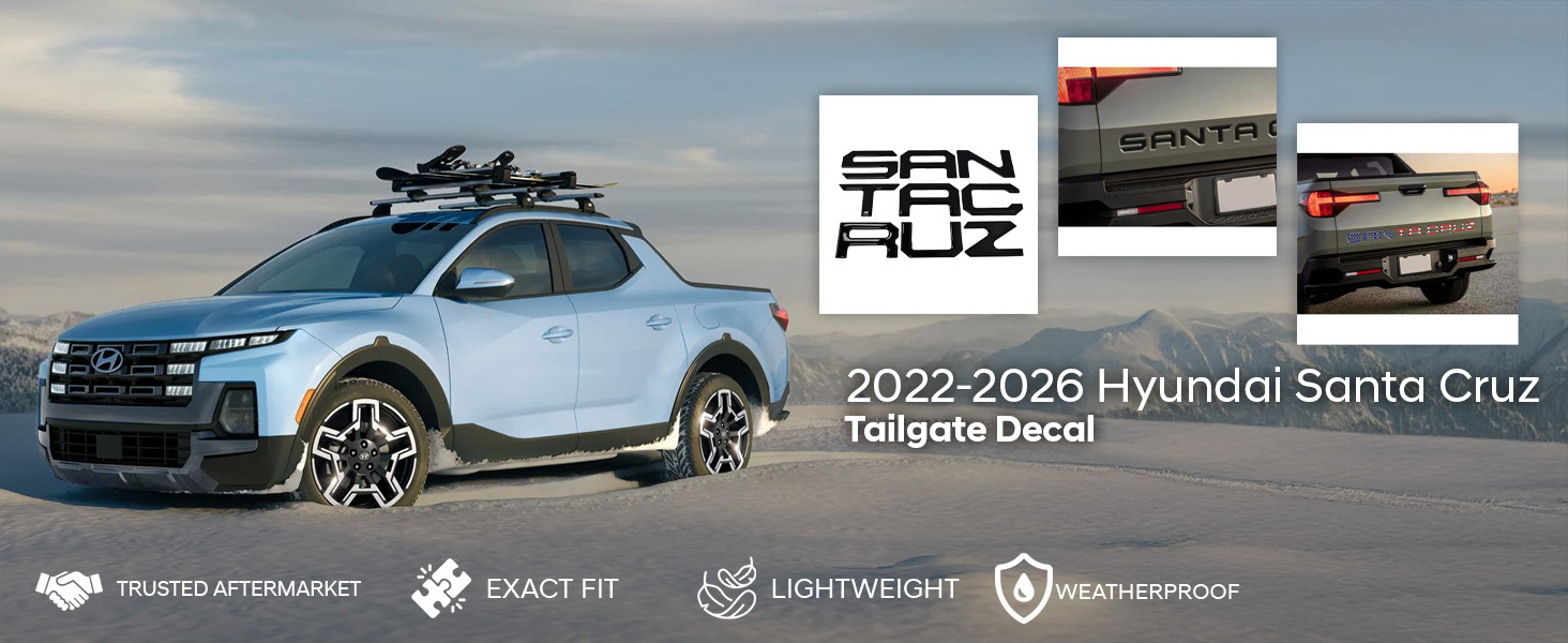 2022-2026 Hyundai Santa Cruz Tailgate Decal