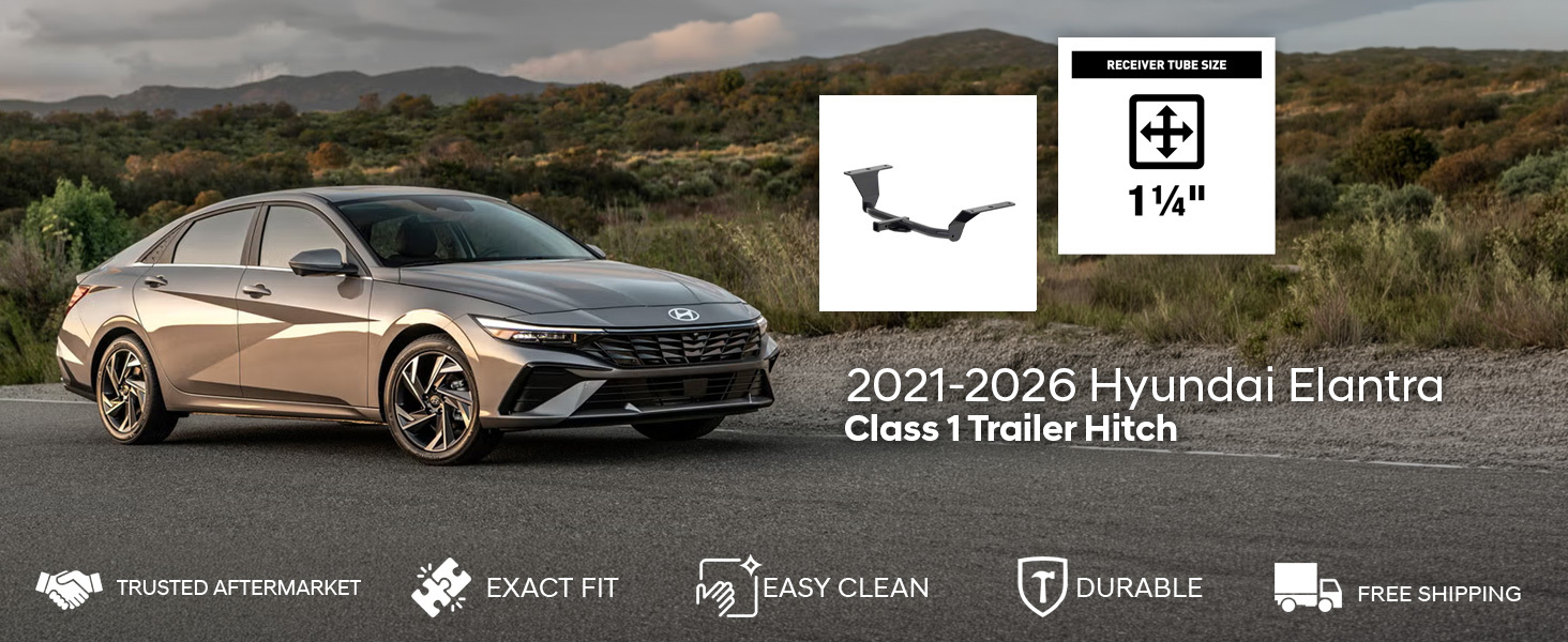 2021-2026 Hyundai Elantra Class 1 Trailer Hitch 2021-2026 Hyundai Elantra Class 1 Trailer Hitch