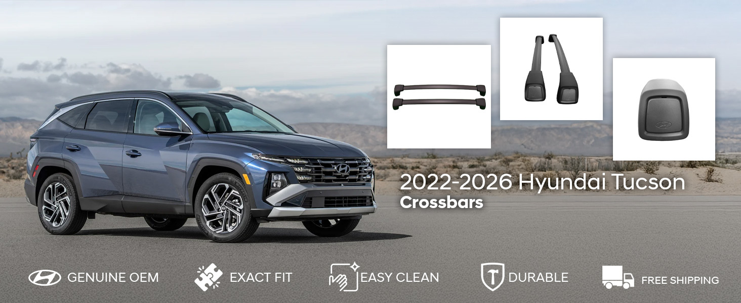 2022-2026 Hyundai Tucson Crossbars (Black)