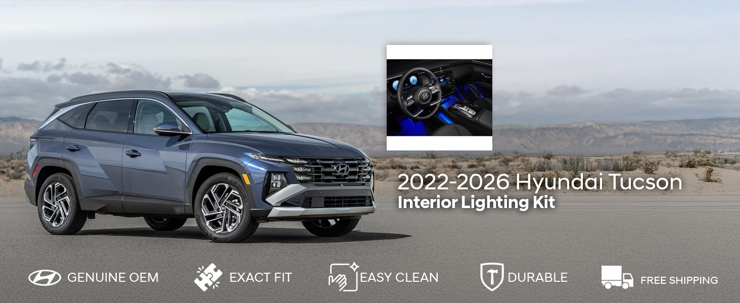 2022-2026 Hyundai Tucson Interior Lighting Kit 2022-2026 Hyundai Tucson Interior Lighting Kit