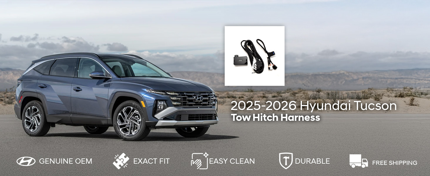 2025-2026 Hyundai Tucson Tow Hitch Harness 2025-2026 Hyundai Tucson Tow Hitch Harness