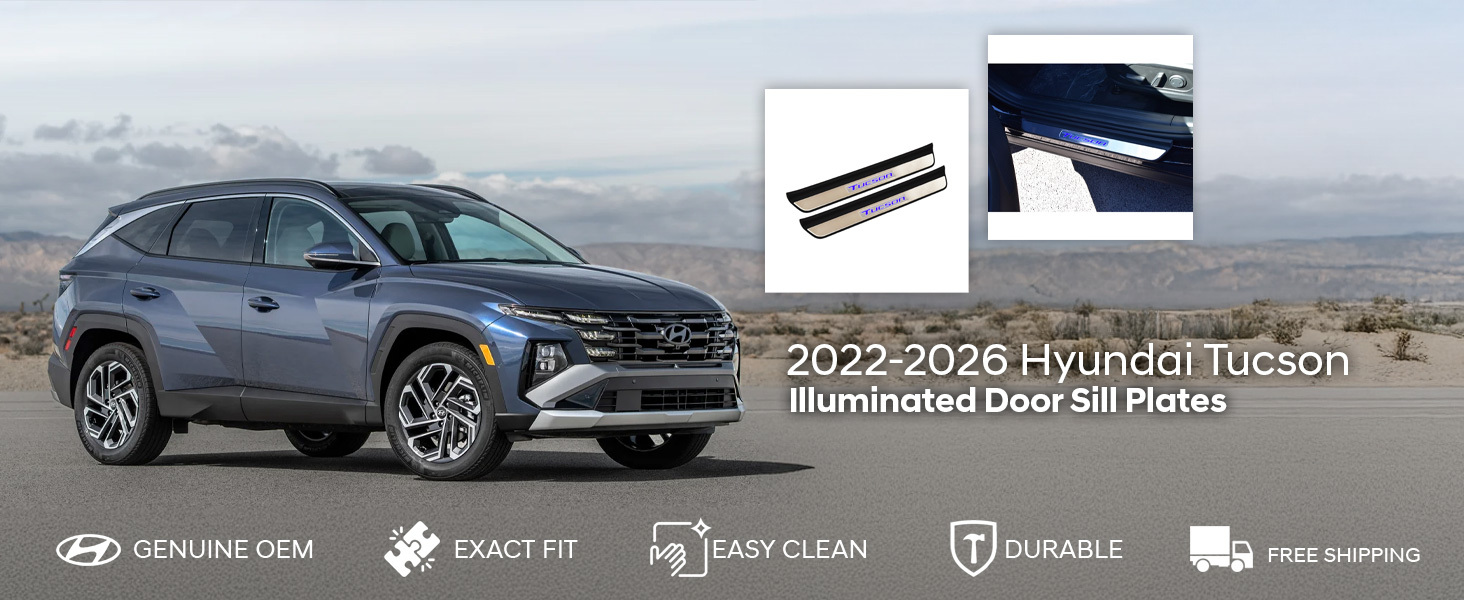 2022-2026 Hyundai Tucson Illuminated Door Sill Plates
