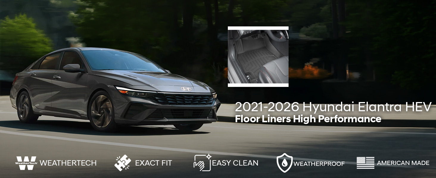 2021-2026 Hyundai Elantra Hybrid WeatherTech Floor Liners HP