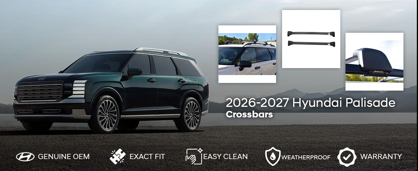 2026-2027 Hyundai Palisade Crossbars 2026-2027 Hyundai Palisade Crossbars