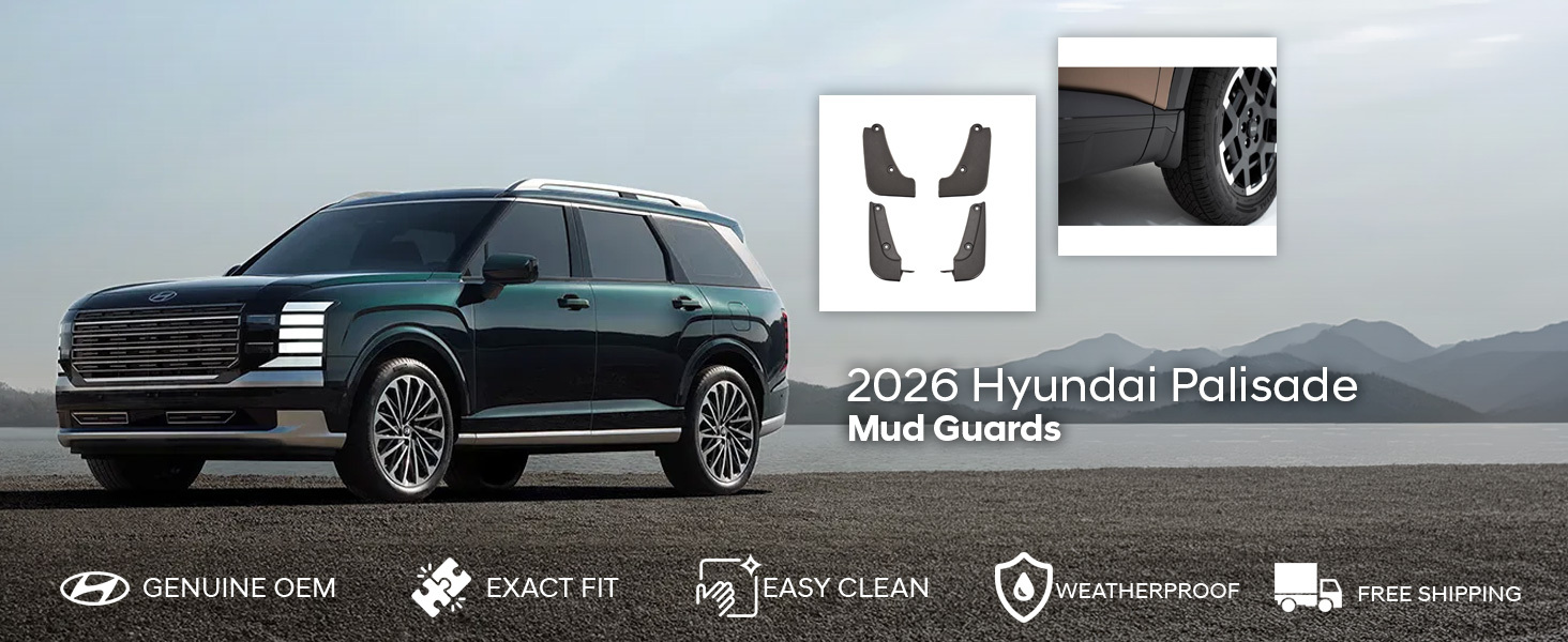 2026 Hyundai Palisade Mud Guards 2026 Hyundai Palisade Mud Guards
