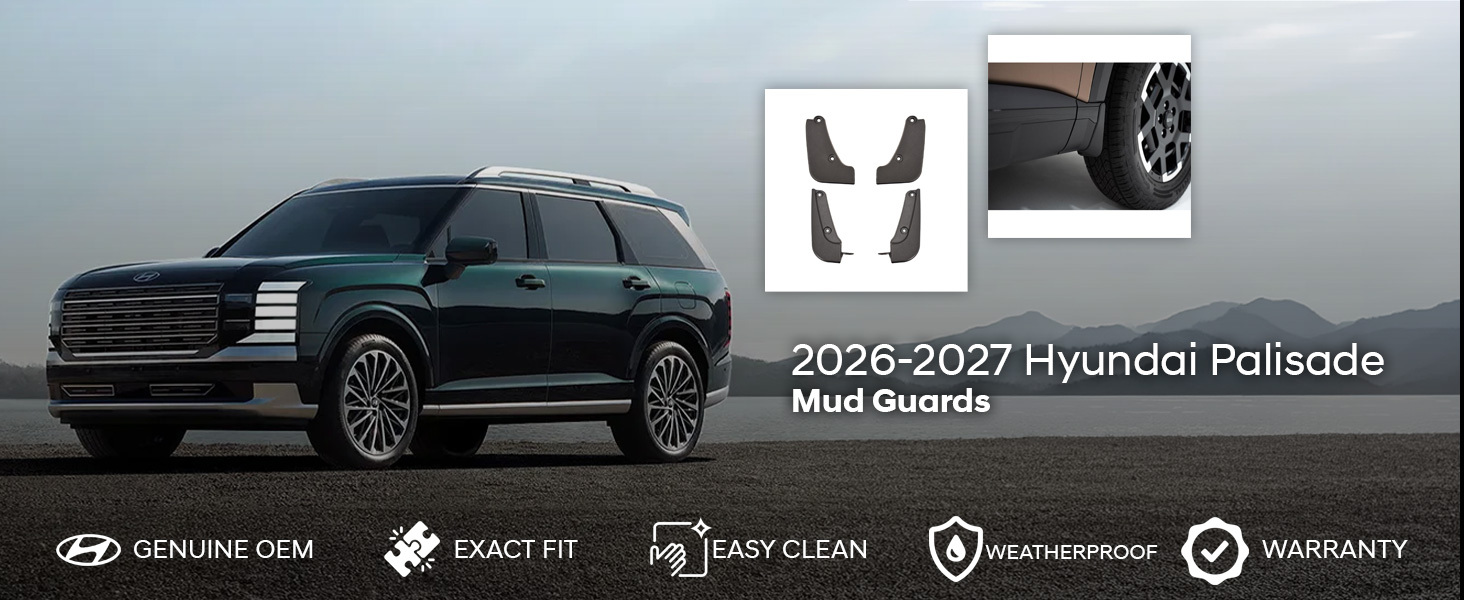 2026-2027 Hyundai Palisade Mud Guards