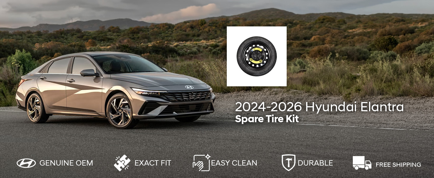 2024-2026 Hyundai Elantra Spare Tire Kit 2024-2026 Hyundai Elantra Spare Tire Kit