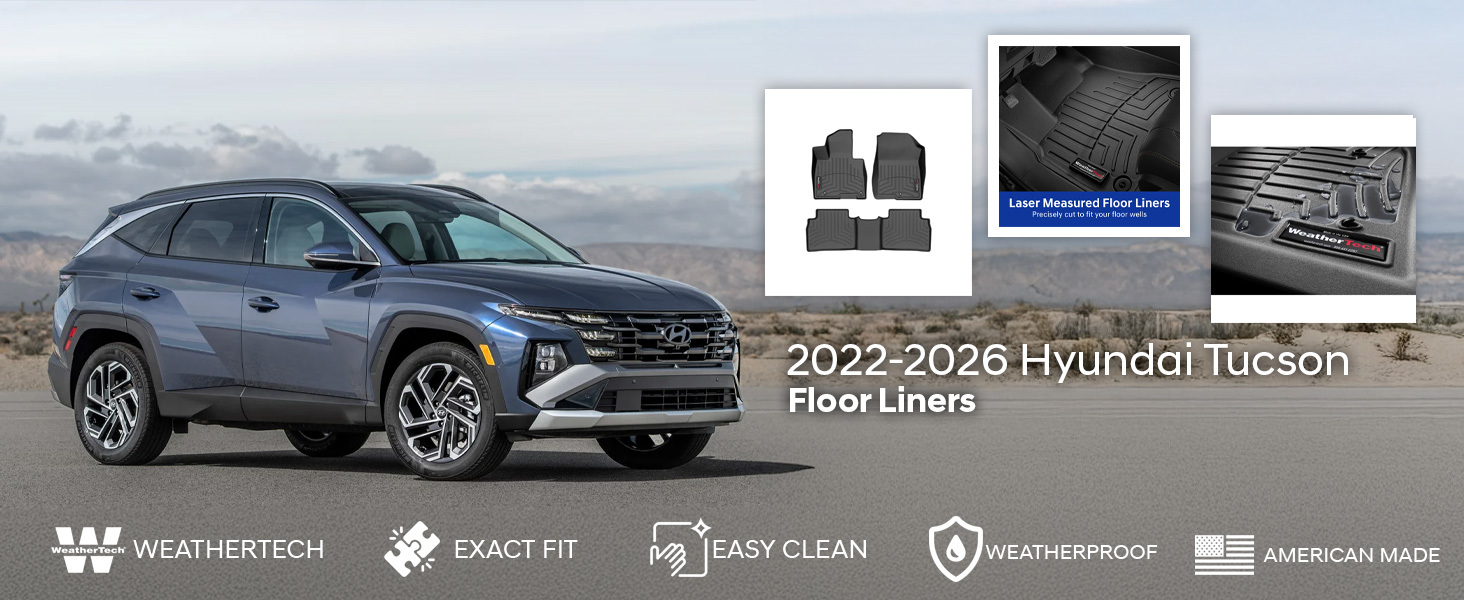 2022-2026 Hyundai Tucson WeatherTech Floor Liners