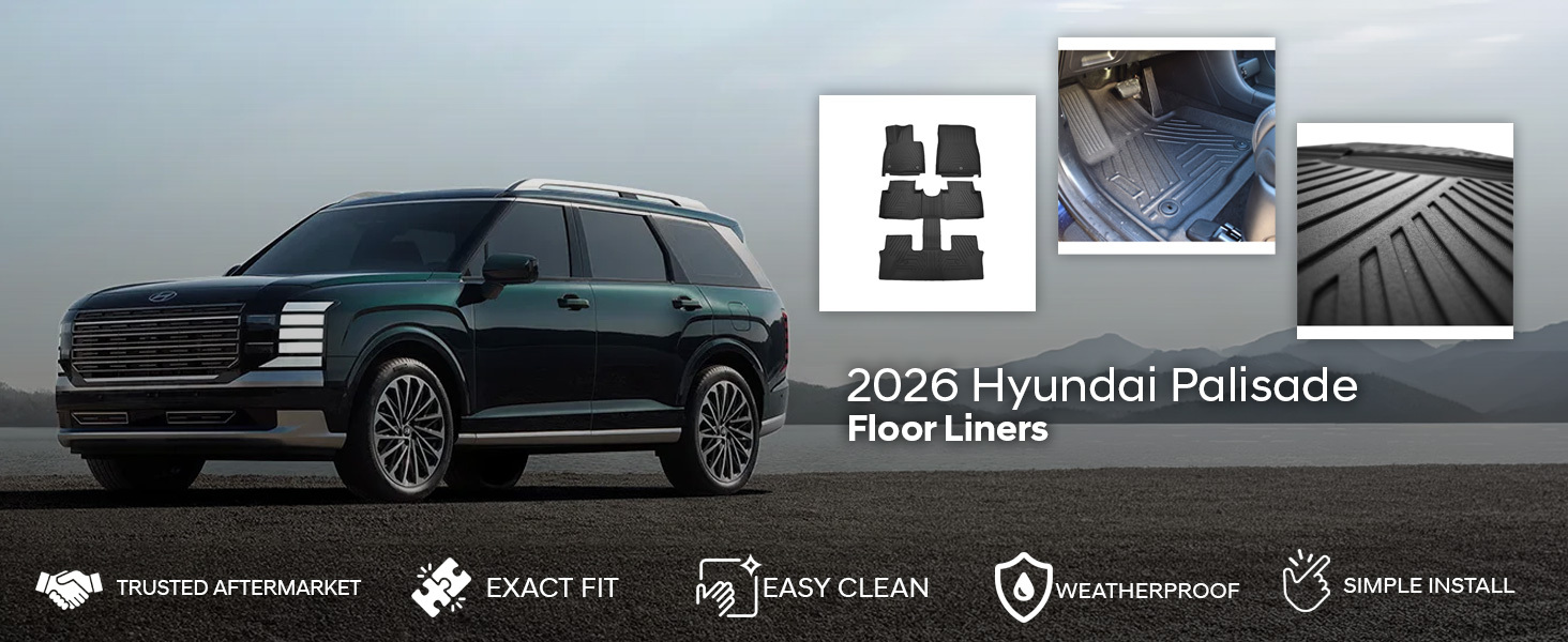 2026 Hyundai Palisade Floor Liners 2026 Hyundai Palisade Floor Liners