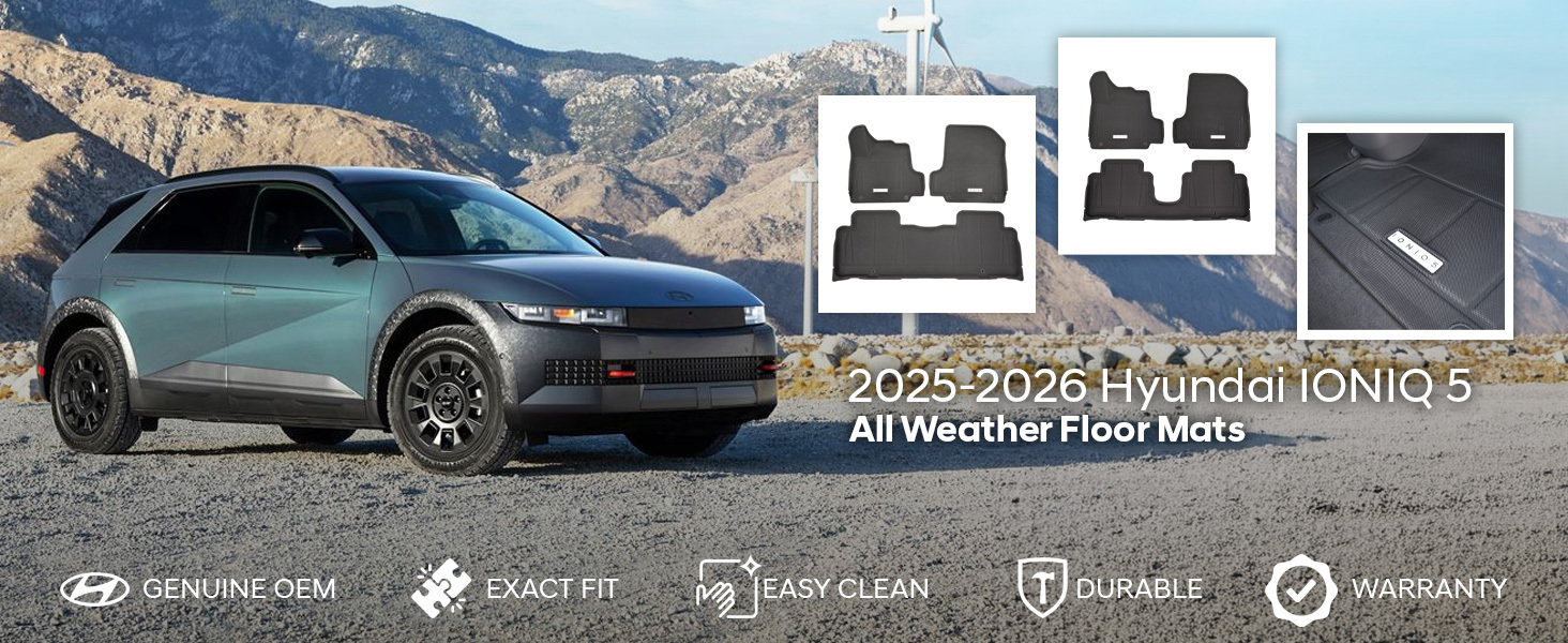 2025-2026 Hyundai IONIQ 5 All Weather Floor Mats