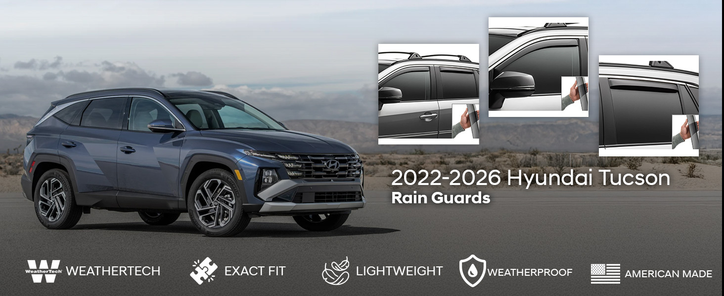 2022-2026 Hyundai Tucson WeatherTech Rain Guards
