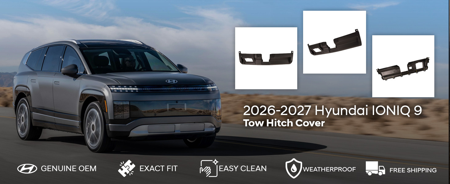 2026-2027 Hyundai IONIQ 9 Tow Hitch Cover - Calligraphy 2026-2027 Hyundai IONIQ 9 Tow Hitch Cover - Calligraphy