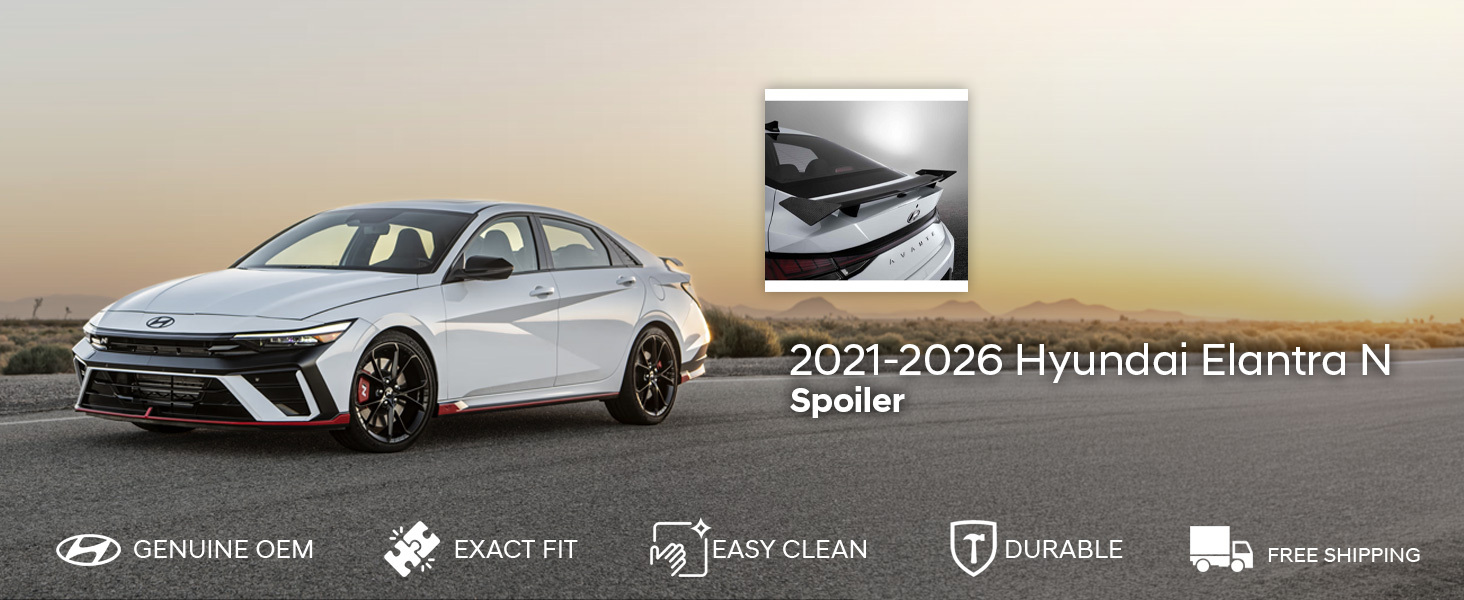 2021-2026 Hyundai Elantra N Spoiler 2021-2026 Hyundai Elantra N Spoiler