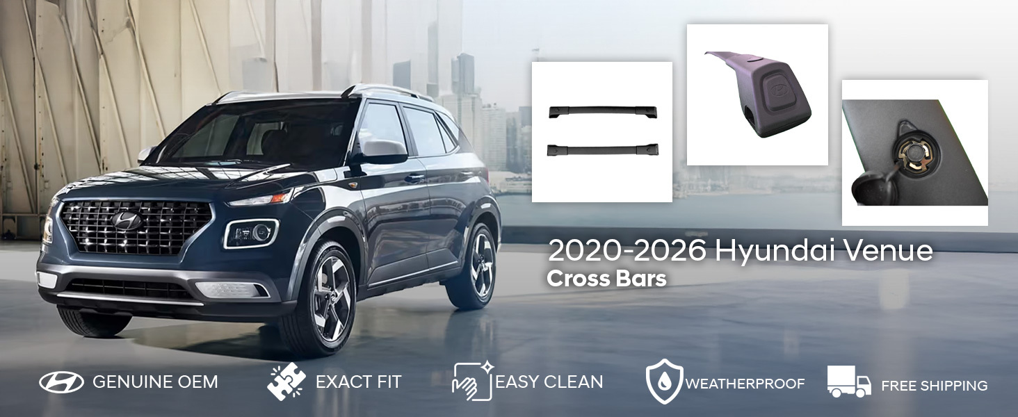 2020-2026 Hyundai Venue Cross Bars 2020-2026 Hyundai Venue Cross Bars
