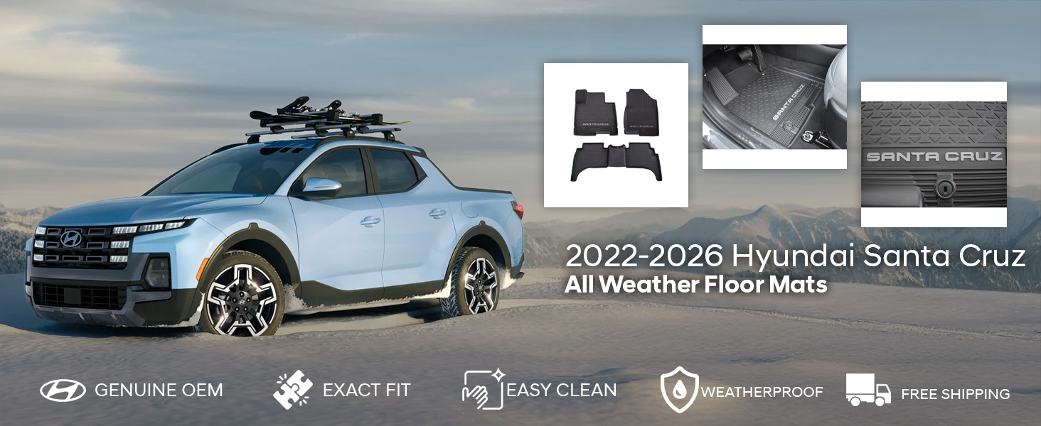 2022-2026 Hyundai Santa Cruz All Weather Floor Mats