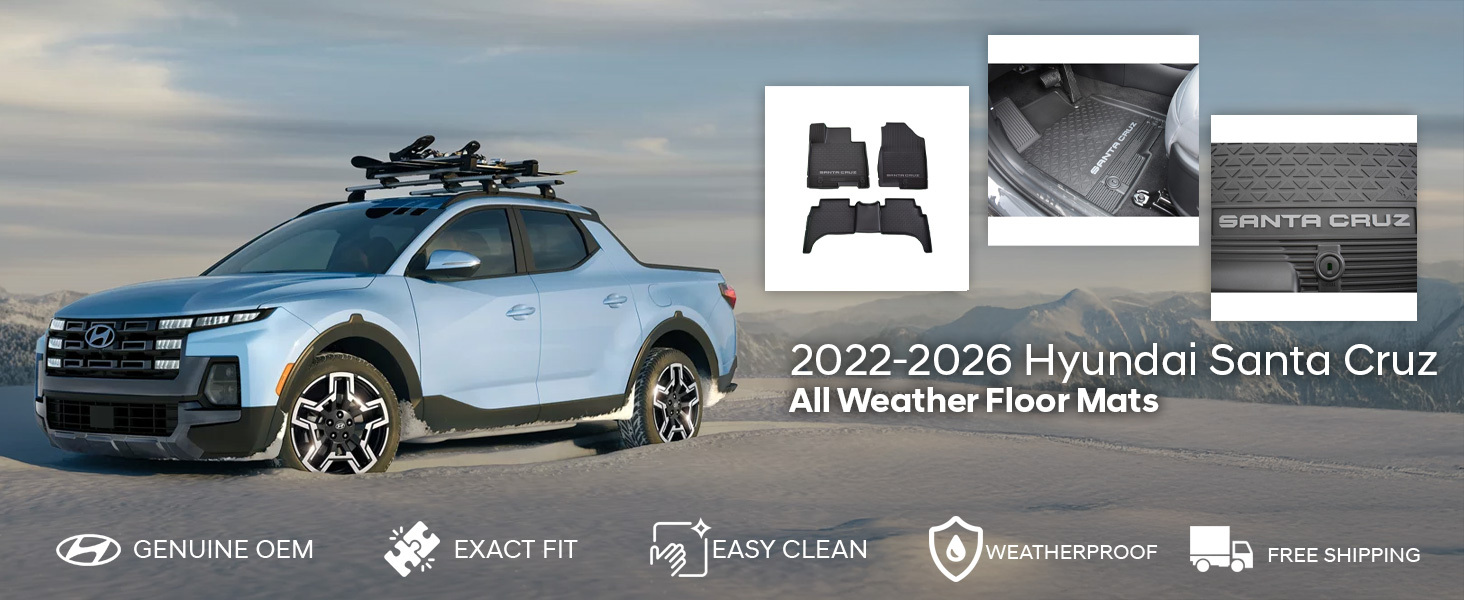 2022-2026 Hyundai Santa Cruz All Weather Floor Mats