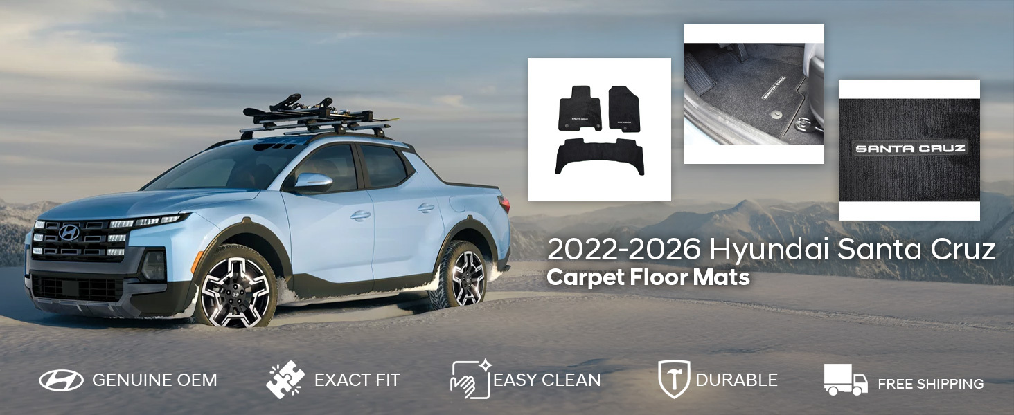 2022-2026 Hyundai Santa Cruz Carpet Floor Mats