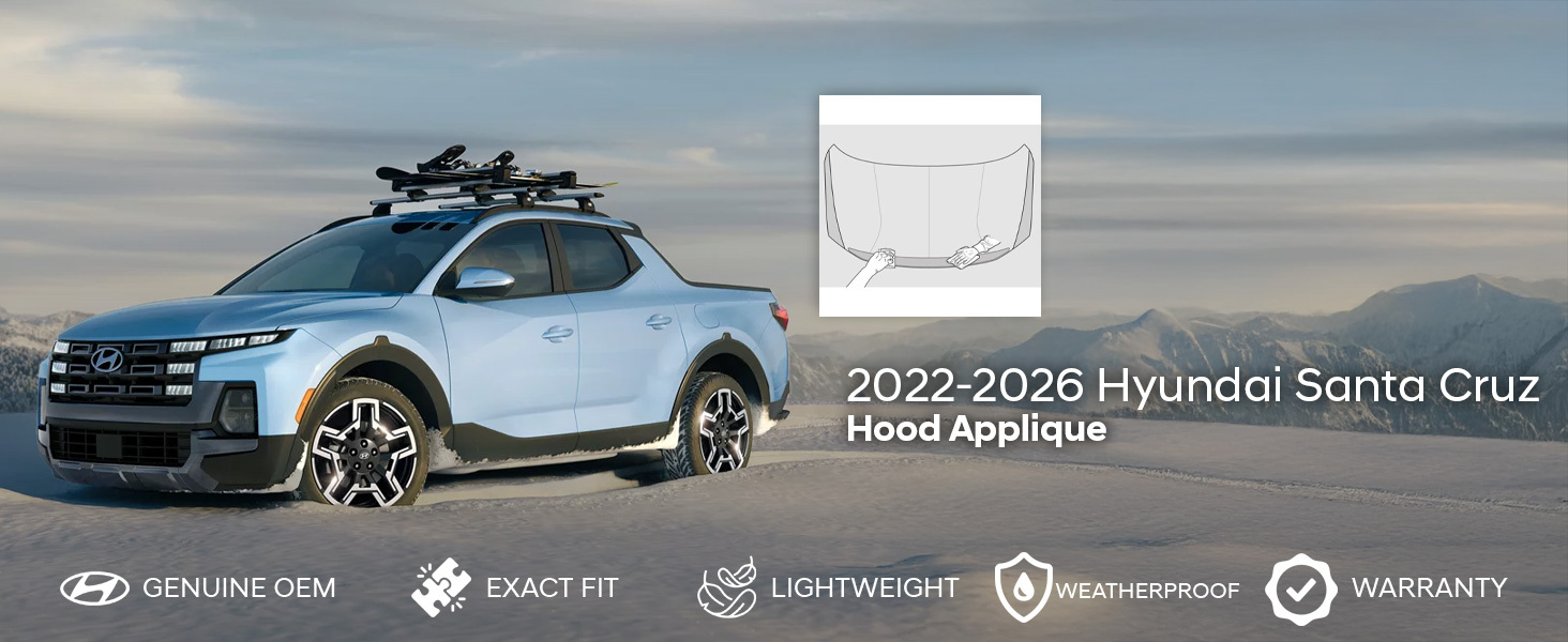 2022-2026 Hyundai Santa Cruz Hood Applique