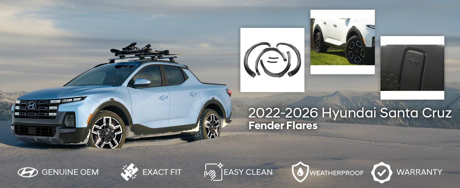 2022-2026 Hyundai Santa Cruz Fender Flares