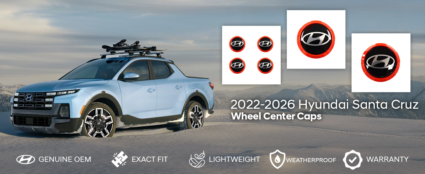 Hyundai Santa Cruz Wheel Center Caps