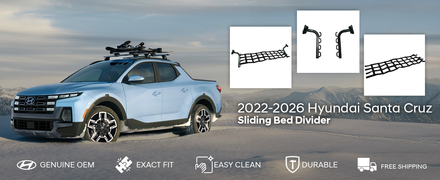 2022-2026 Hyundai Santa Cruz Sliding Bed Divider