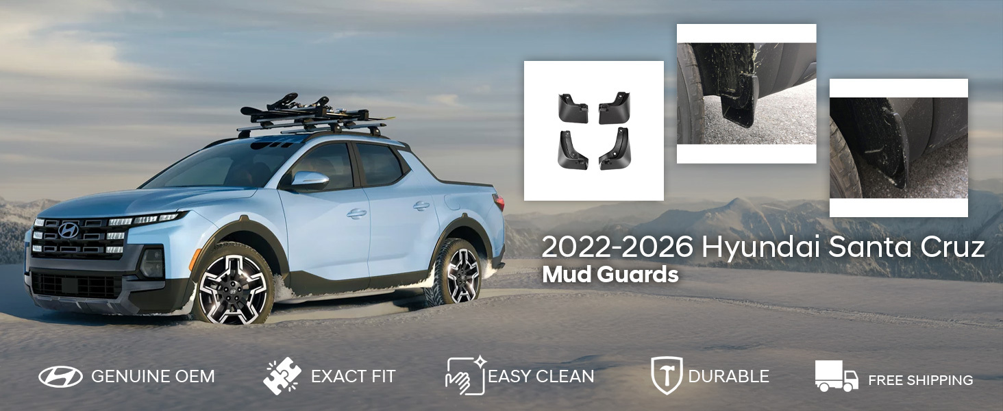 2022-2026 Hyundai Santa Cruz Mud Guards