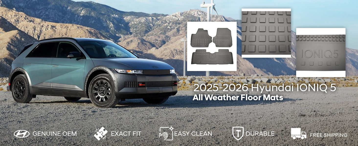 2025-2026 Hyundai IONIQ 5 Robocar All Weather Floor Mats