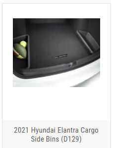 2021 Hyundai Elantra Cargo Side Bins