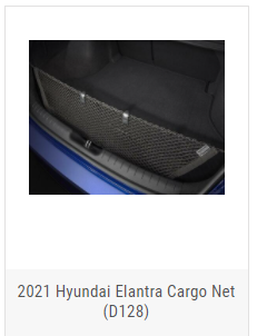 2021 Hyundai Elantra Cargo Net