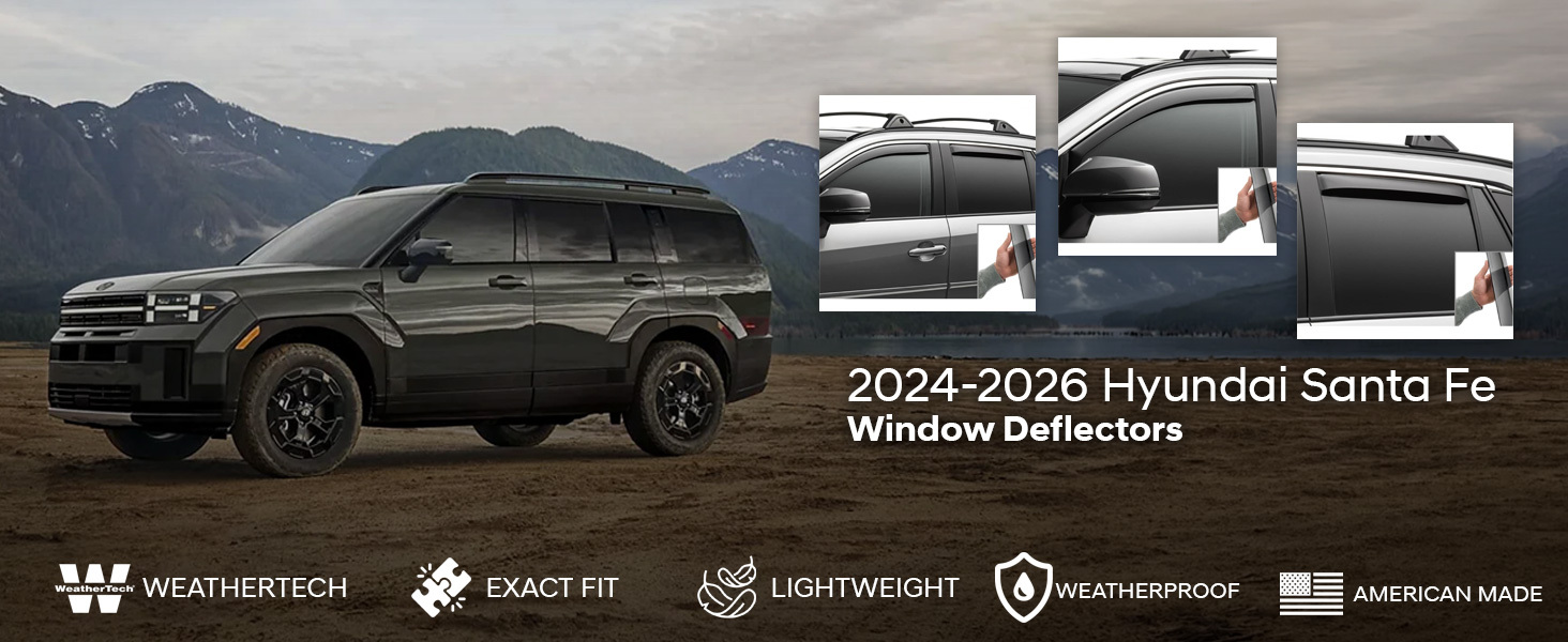 2024-2026 Hyundai Santa Fe WeatherTech Window Deflectors