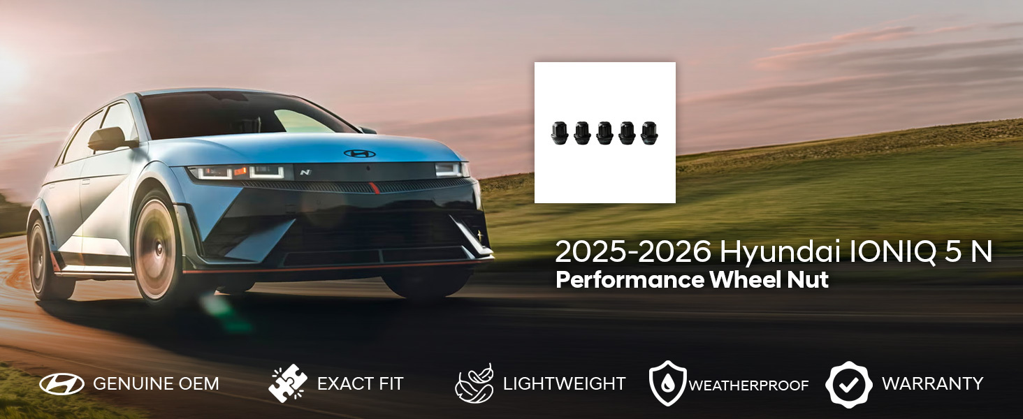 2025-2026 Hyundai IONIQ 5 N Performance Wheel Nut 2025-2026 Hyundai IONIQ 5 N Performance Wheel Nut