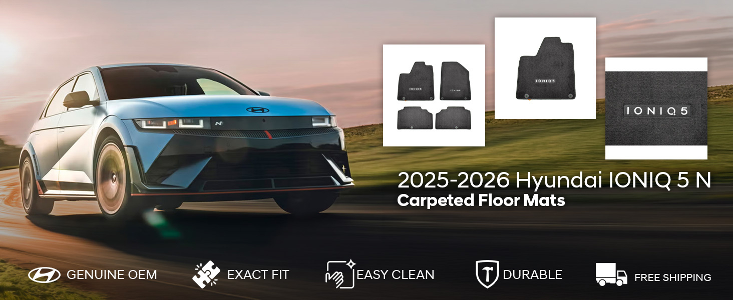 2025-2026 Hyundai IONIQ 5 N Carpet Floor Mats