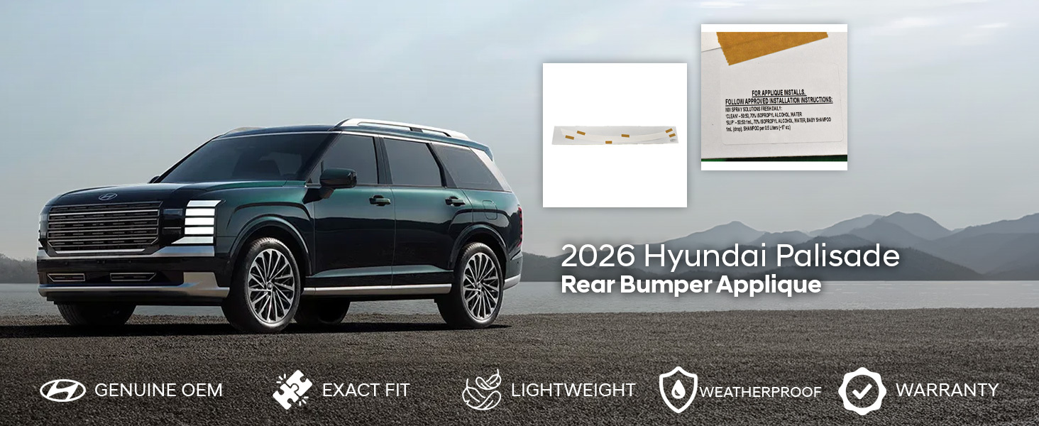 2026 Hyundai Palisade Rear Bumper Applique 2026 Hyundai Palisade Rear Bumper Applique