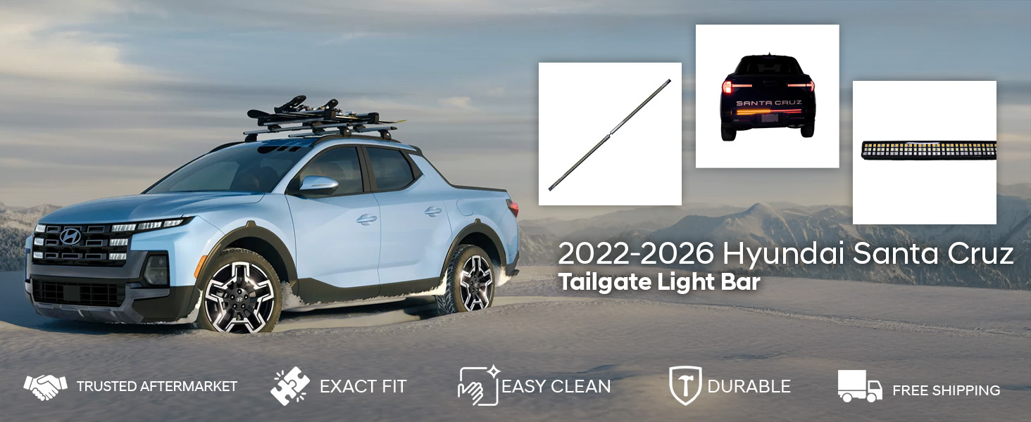 2022-2026 Hyundai Santa Cruz Tailgate Light Bar